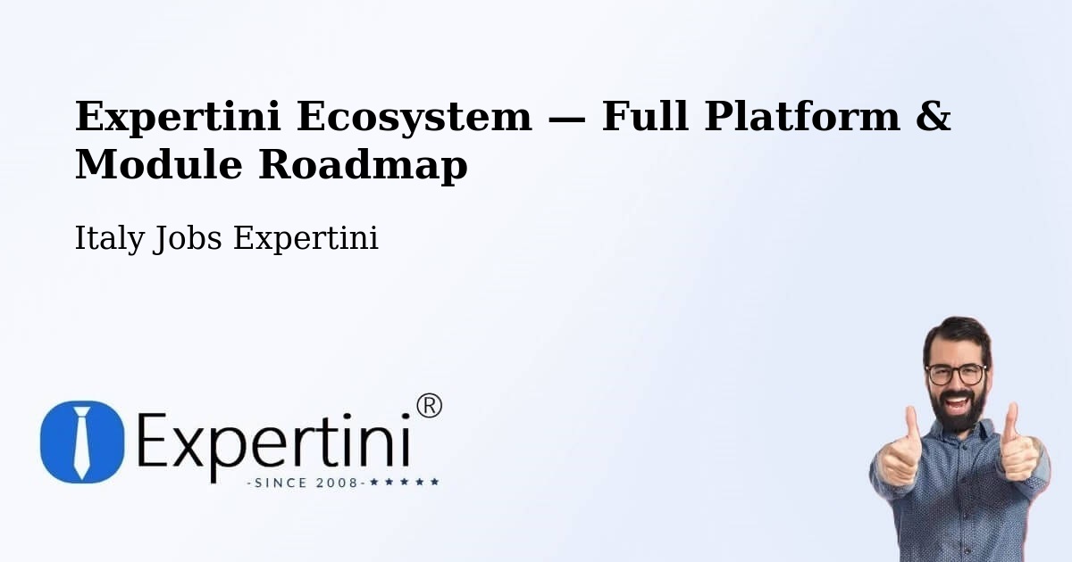 Expertini Ecosystem — Full Platform & Module Roadmap – Ceto